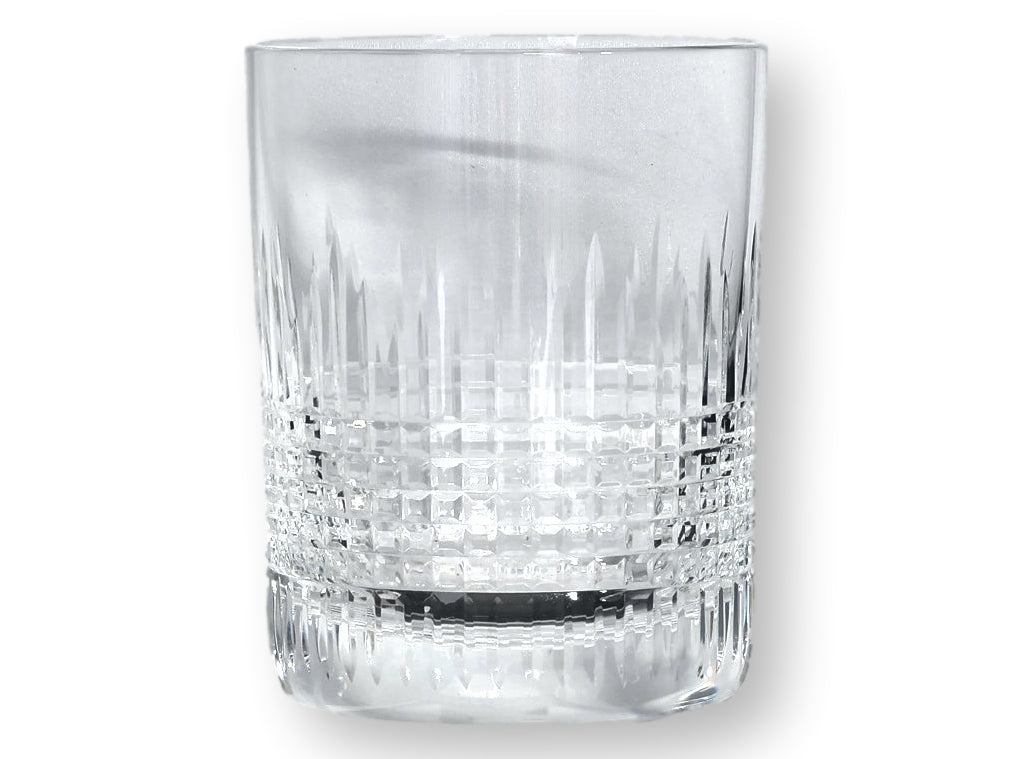 French Baccarat Nancy Crystal Old Fashioned Glasses, Pair