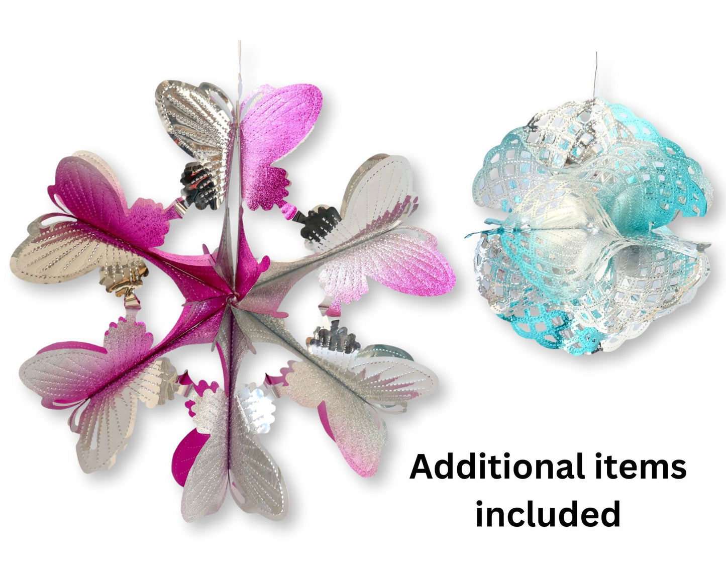 Midcentury Garland & Ornament Assortment — Set of 23