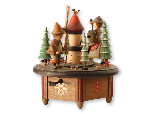 Vintage Anri Hand-Carved Music Box