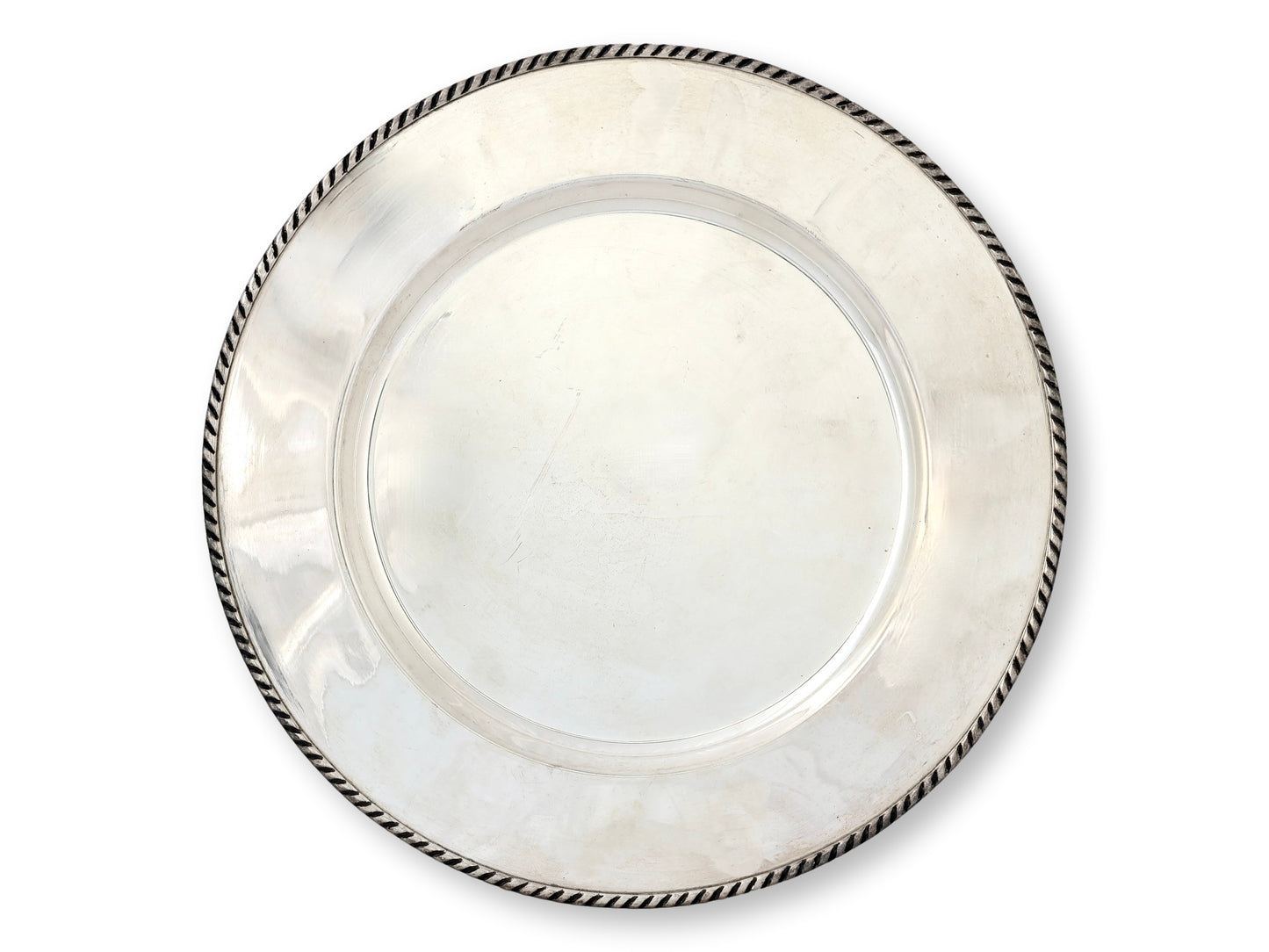 Pottery Barn Silver-Plate Chargers, S/12
