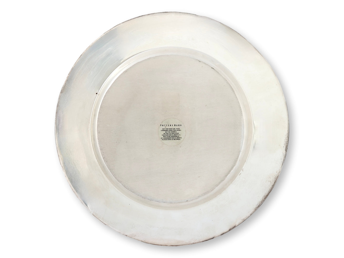 Pottery Barn Silver-Plate Chargers, S/12