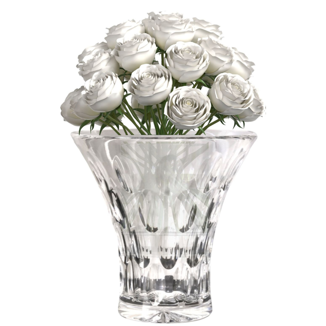 William Yeoward Cut Crystal Vase
