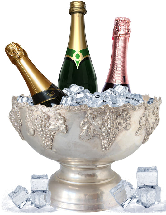 Silver-Plate Multi-Bottle Champagne/ Beverage Cooler