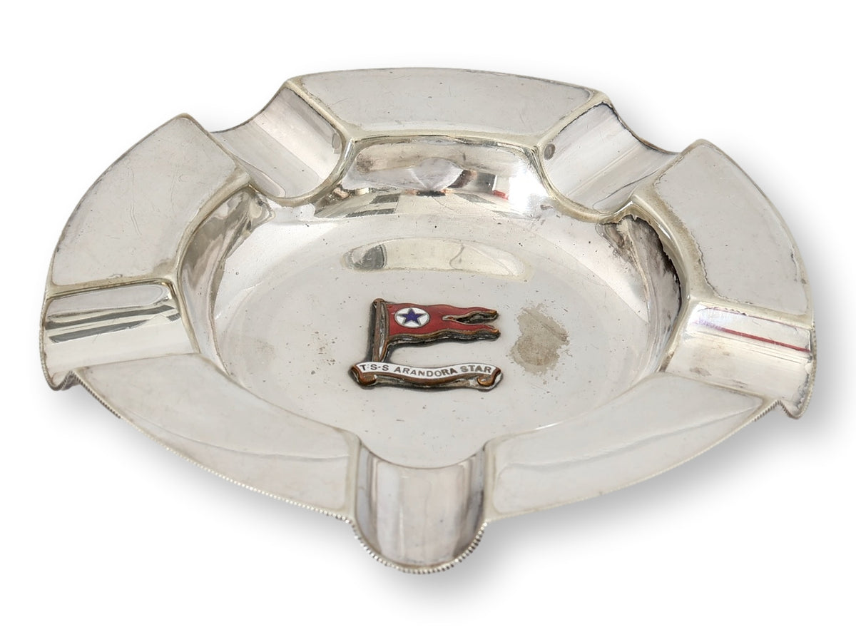 1930s Historic English Steamship Ashtray