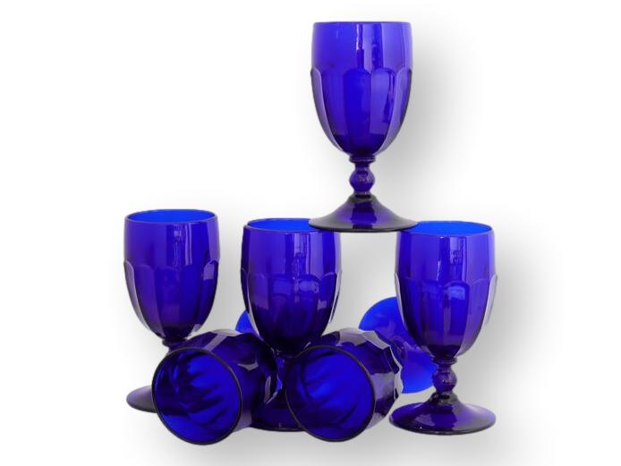 English Silver-Plate Art Deco Style Glassware Rack & Glasses
