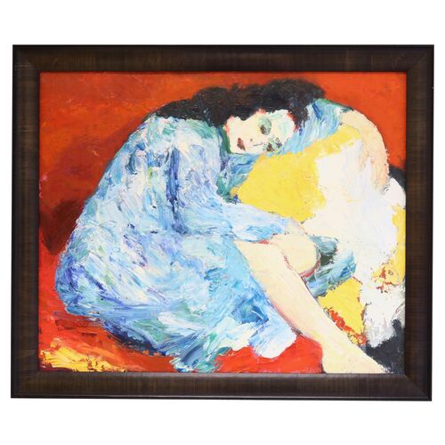 Midcentury French Portrait of a Woman