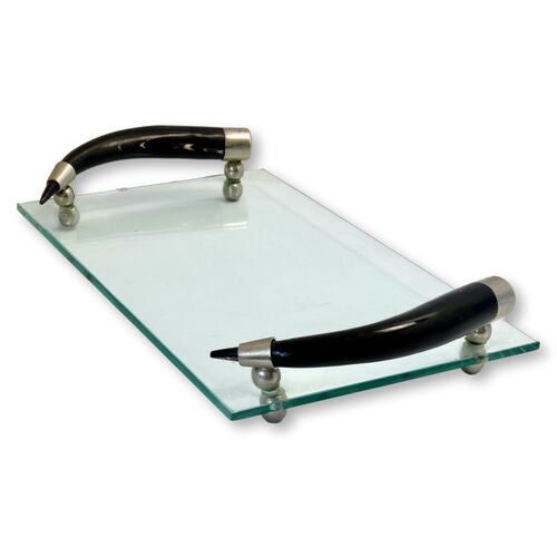 Midcentury French Horn Handled Fois Gras | Cheese Plate