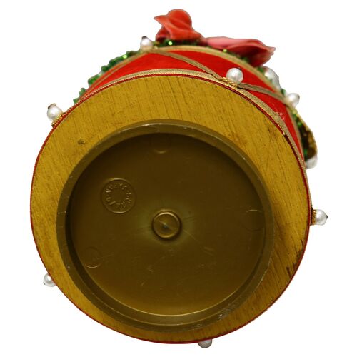 Midcentury Musical Bottle Brush Tree w/ Angel