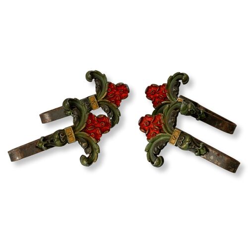 1920s Curtain Rod Accents & Tie Backs