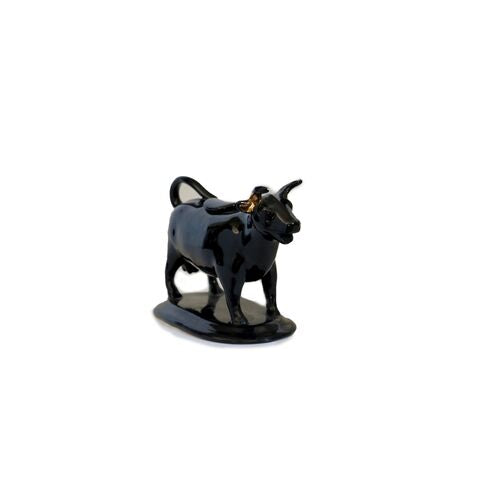 Antique English Staffordshire Jackfield Cow Creamer