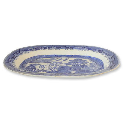 1820s English Willow Pattern Turkey Platter
