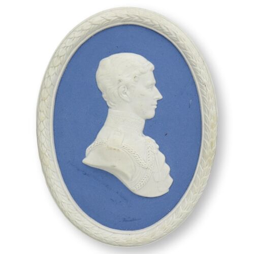 1977 Limited Edition Wedgwood Jasperware H.R.H. Prince Charles Medallion / Ornament