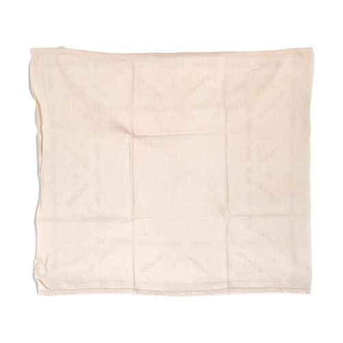 1920s French "Blush" Dinner Napkins W/ Tablecloth, Service for 12