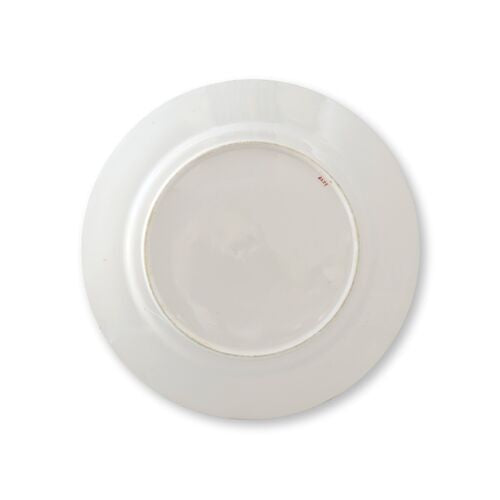 Antique English Hand-Enameled Royal Worcester 10" Dinner Plates | Set of 10