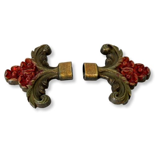 1920s Curtain Rod Accents & Tie Backs