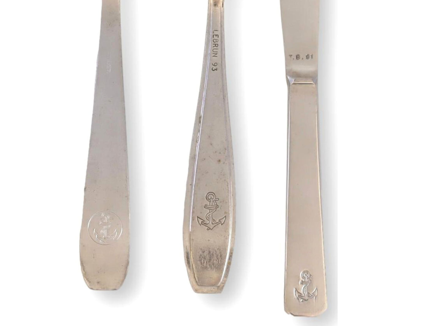 French Navy Military Mess Cutlery, 18 Pcs