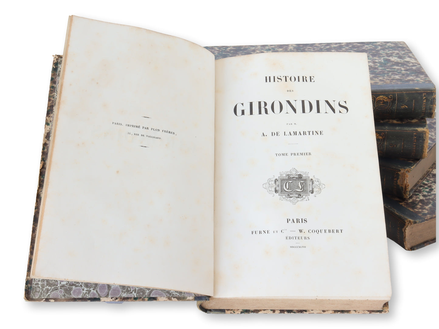 1840 French Oeuvres Complètes de Lamartine Books