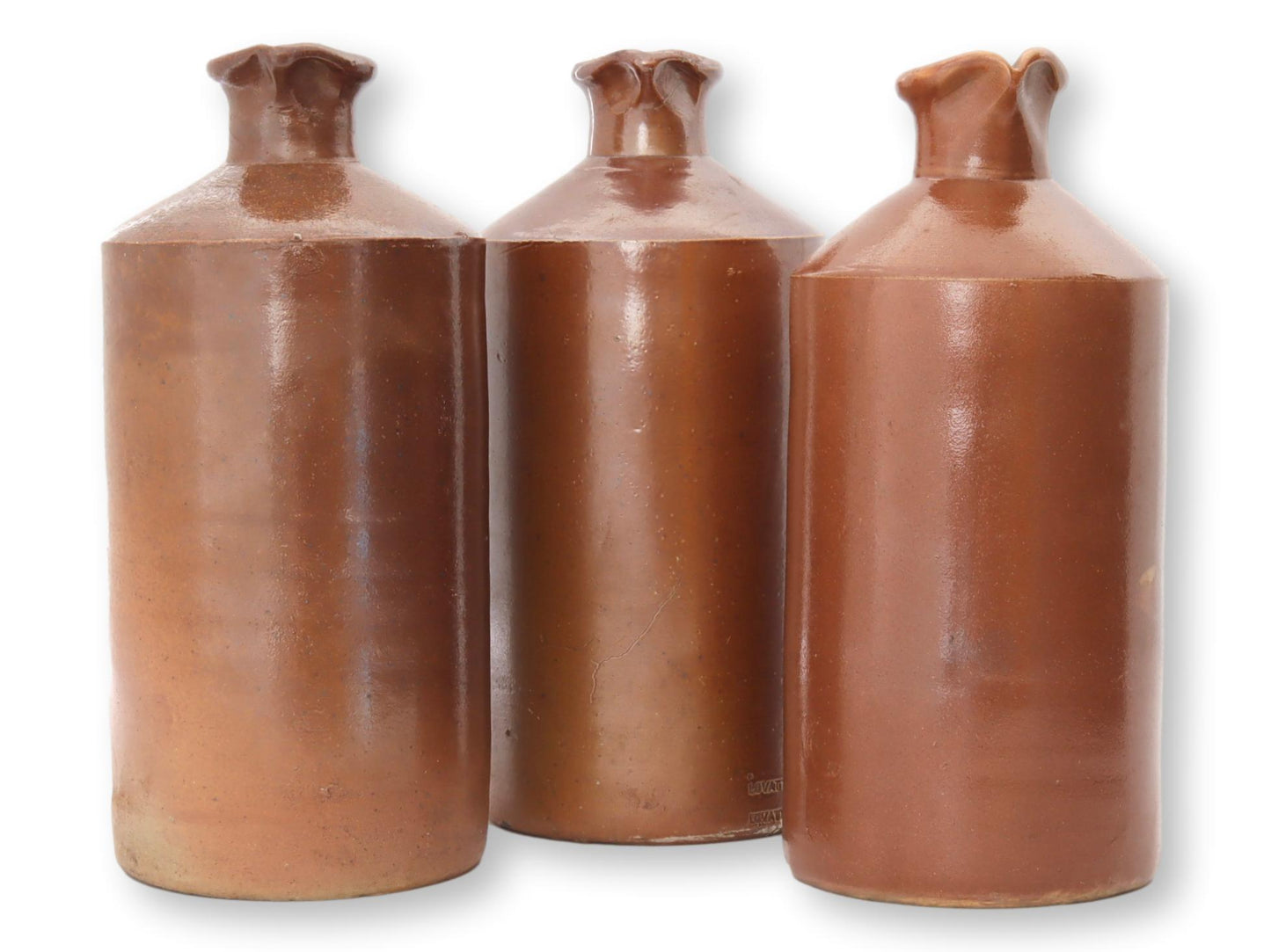Antique English Stoneware Ink Bottles