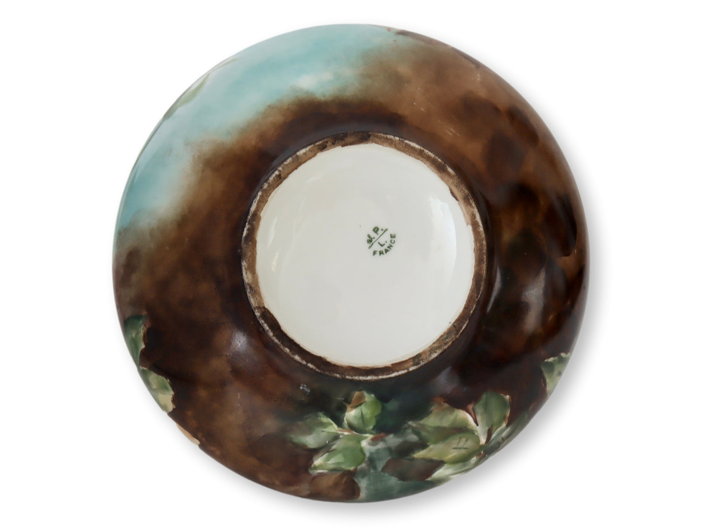 Antique Jean Pouyat for Limoges Hand-Painted  French Cider Pitcher