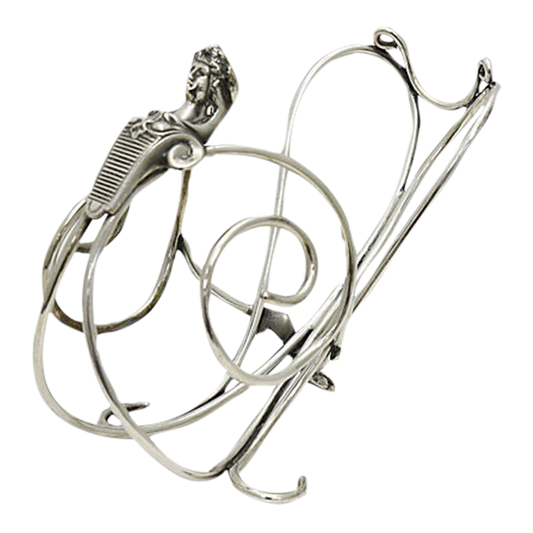 1920s Art Deco Wine Caddy W/ Match Striker Handle