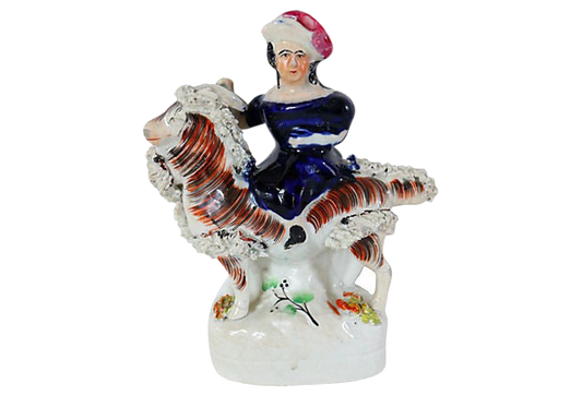 C. 1850 Staffordshire Girl on a Goat