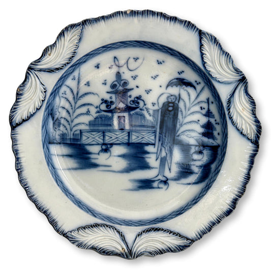 C. 1780 English Long Liza Pearlware Plate