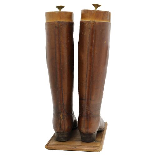 Antique Ladies Riding Boot Shop Display