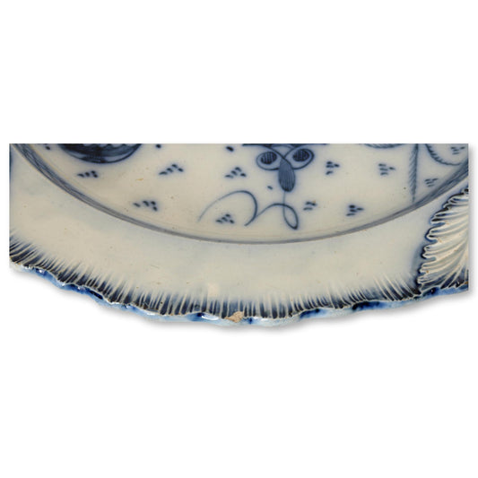 C. 1780 English Long Liza Pearlware Plate