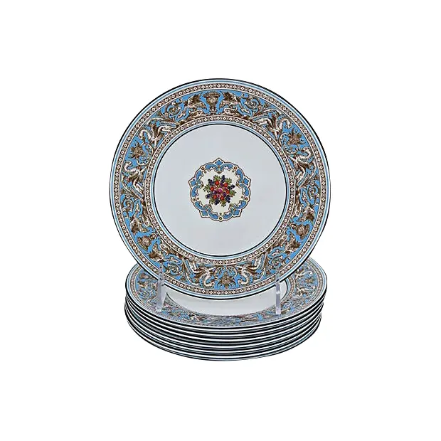 Wedgwood Florentine Dessert - Snack Plates, Set of 8