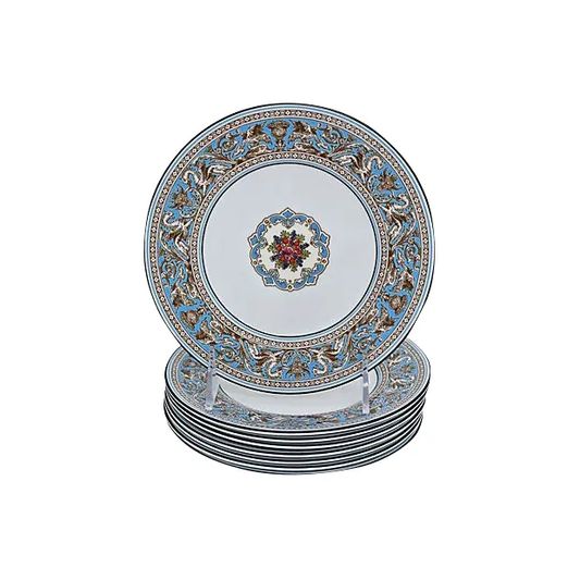 Wedgwood Florentine Dessert - 7" Snack Plates, Set of 8