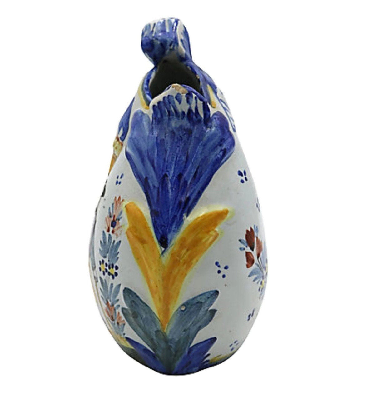 Rare c.1920s Brittany Quimper Bagpipe Form Vase