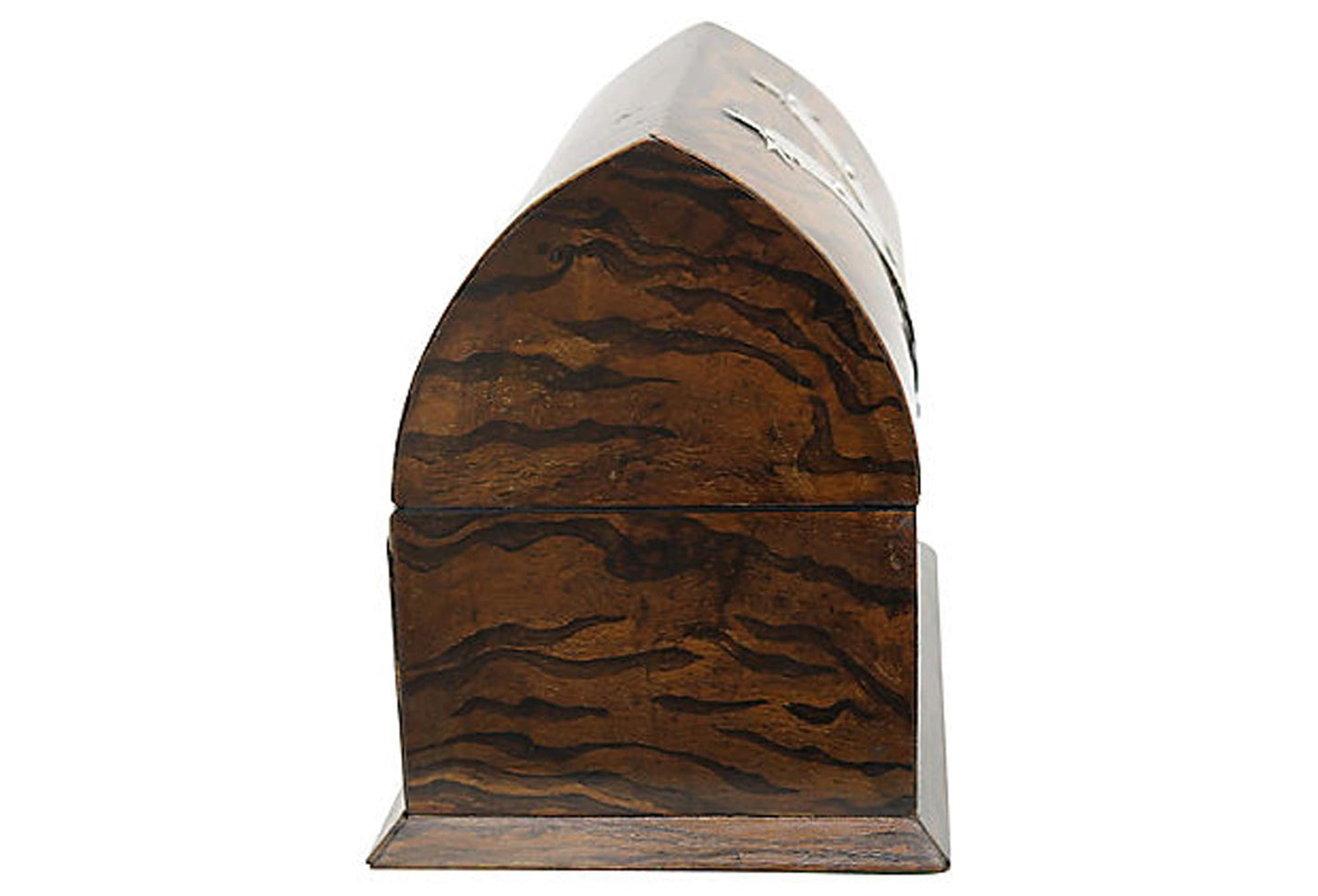 Antique Arts & Crafts Rosewood Box w/ Sterling Silver Hardware