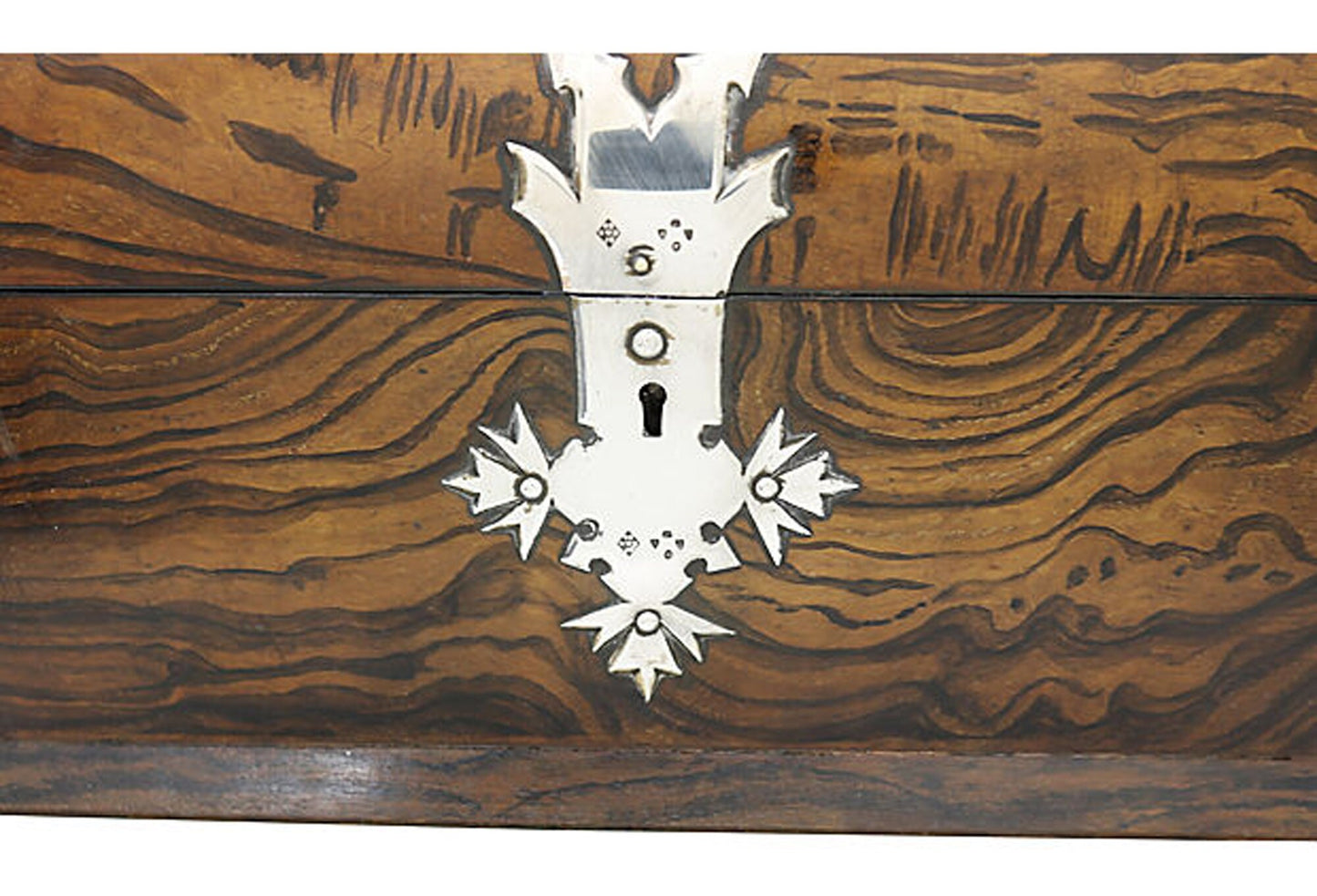 Antique Arts & Crafts Rosewood Box w/ Sterling Silver Hardware