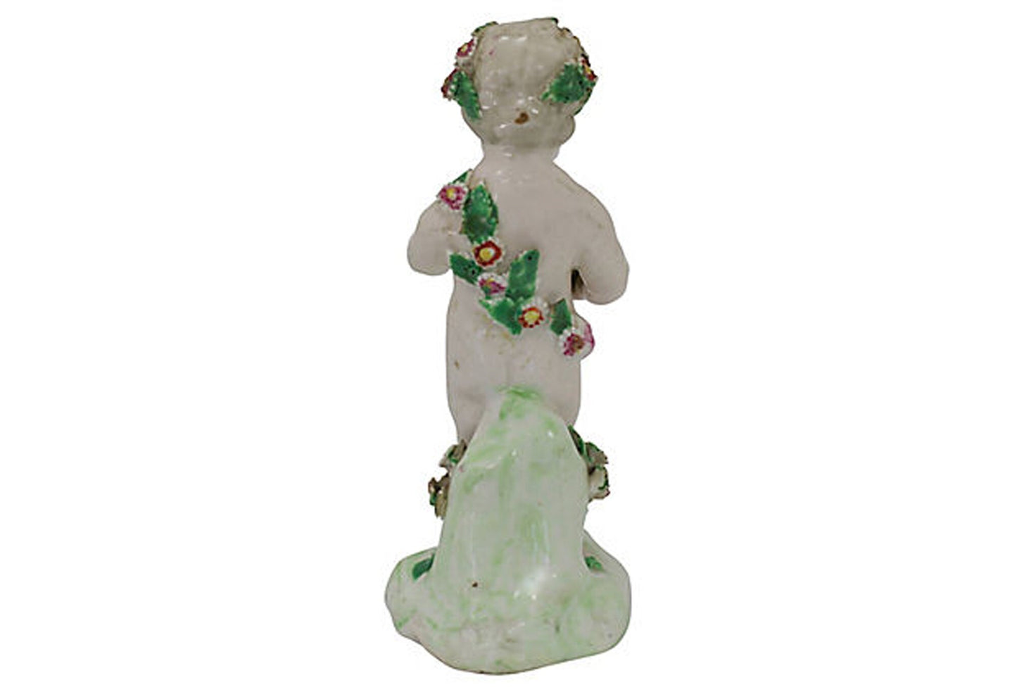 Antique English Derby Porcelain Cherub, C. 1790