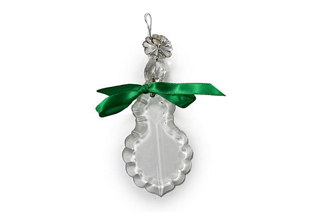 1800s French Chandelier Crystal Ornament