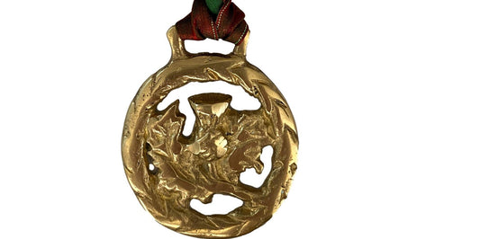 Antique English Horse Brass Ornament