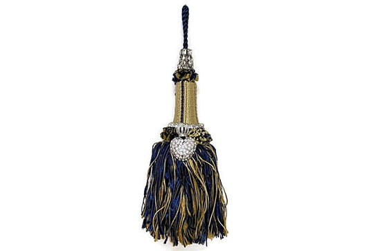 Midcentury French Heart Tassel Ornament