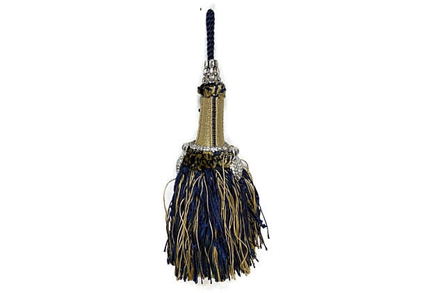 Midcentury French Heart Tassel Ornament
