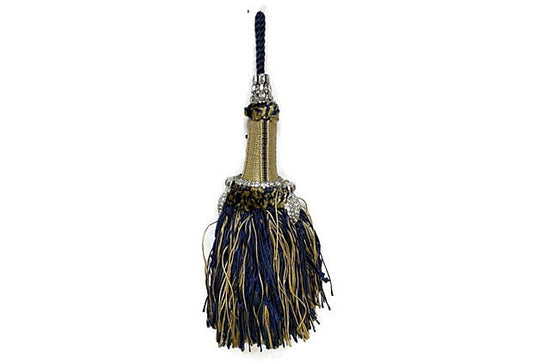 Midcentury French Heart Tassel Ornament