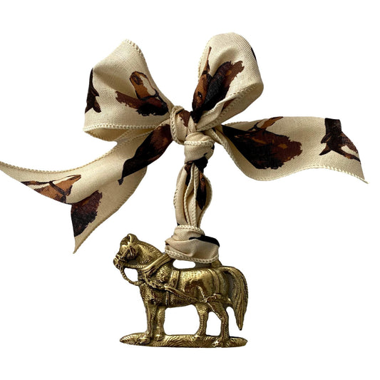 Antique English Horse Brass Christmas Ornament