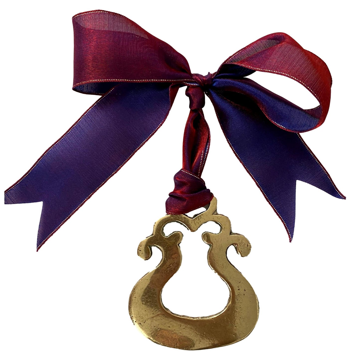 Antique English Horse Brass Christmas Ornament