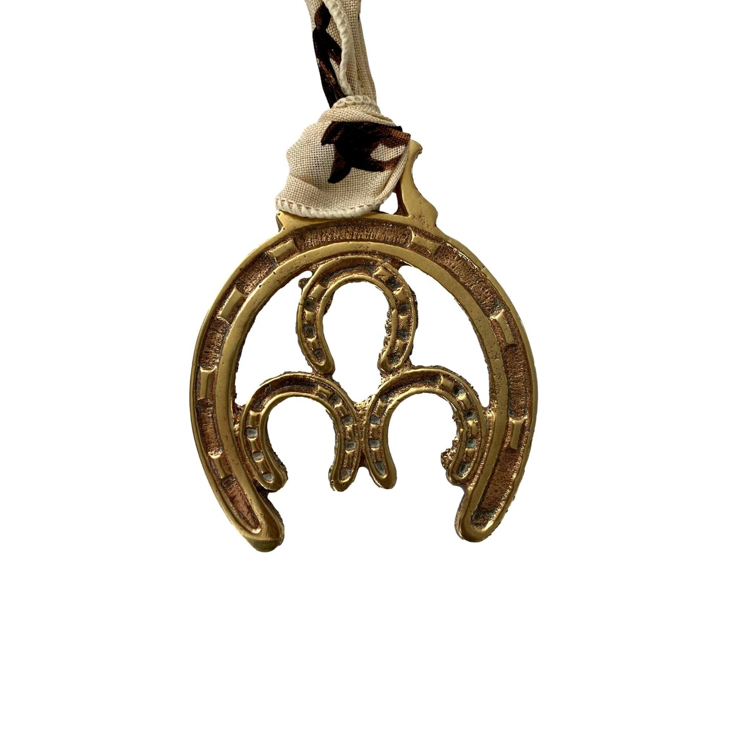 Antique English Horse Brass Christmas Ornament