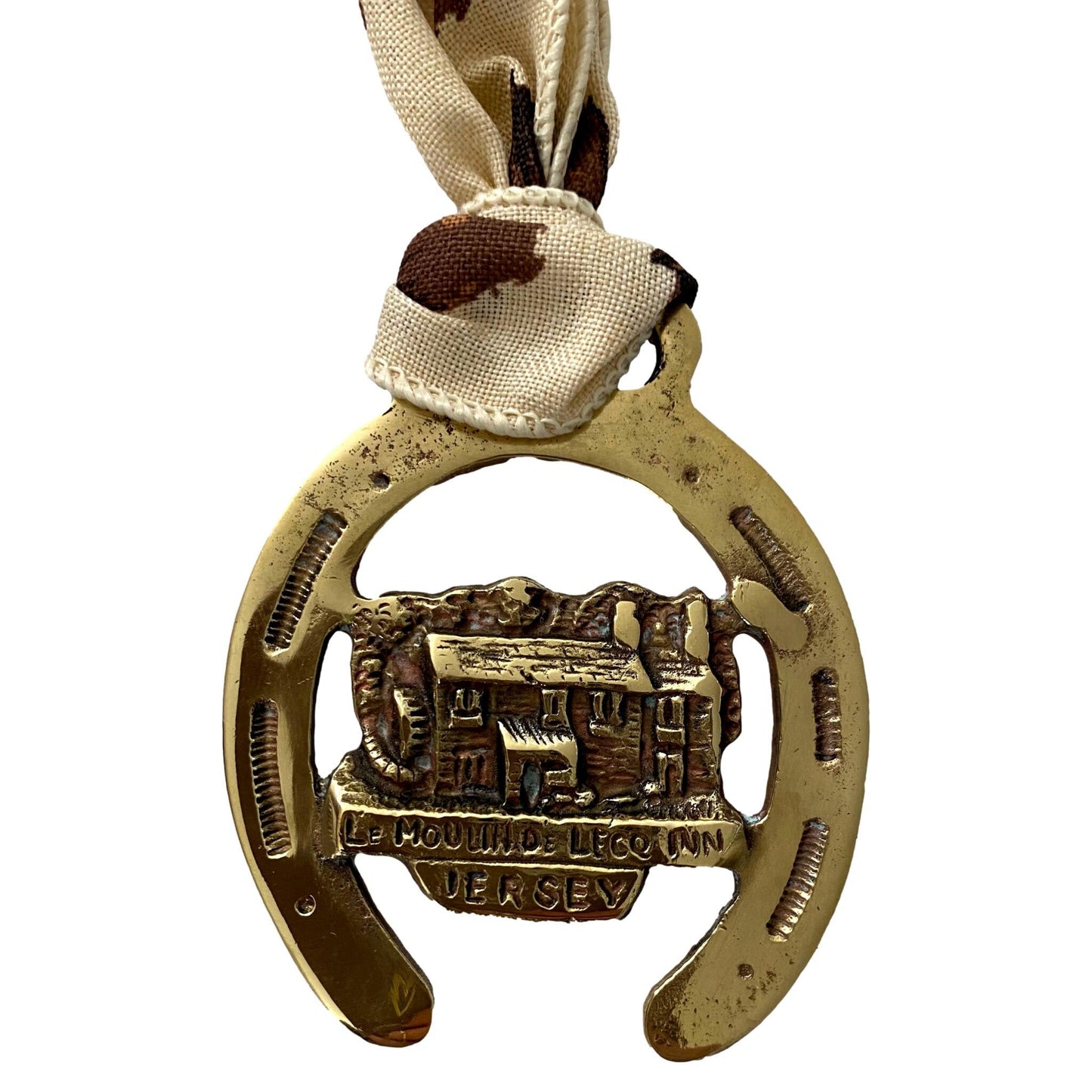 Antique English Horse Brass Christmas Ornament
