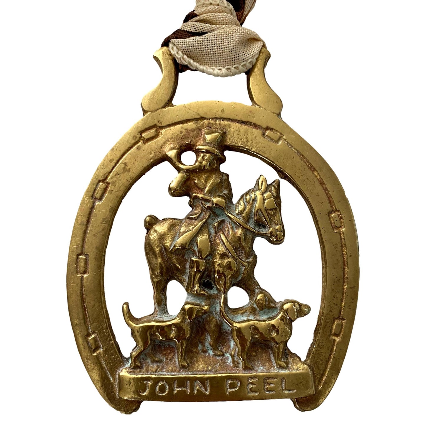 Antique English Horse Brass Christmas Ornament