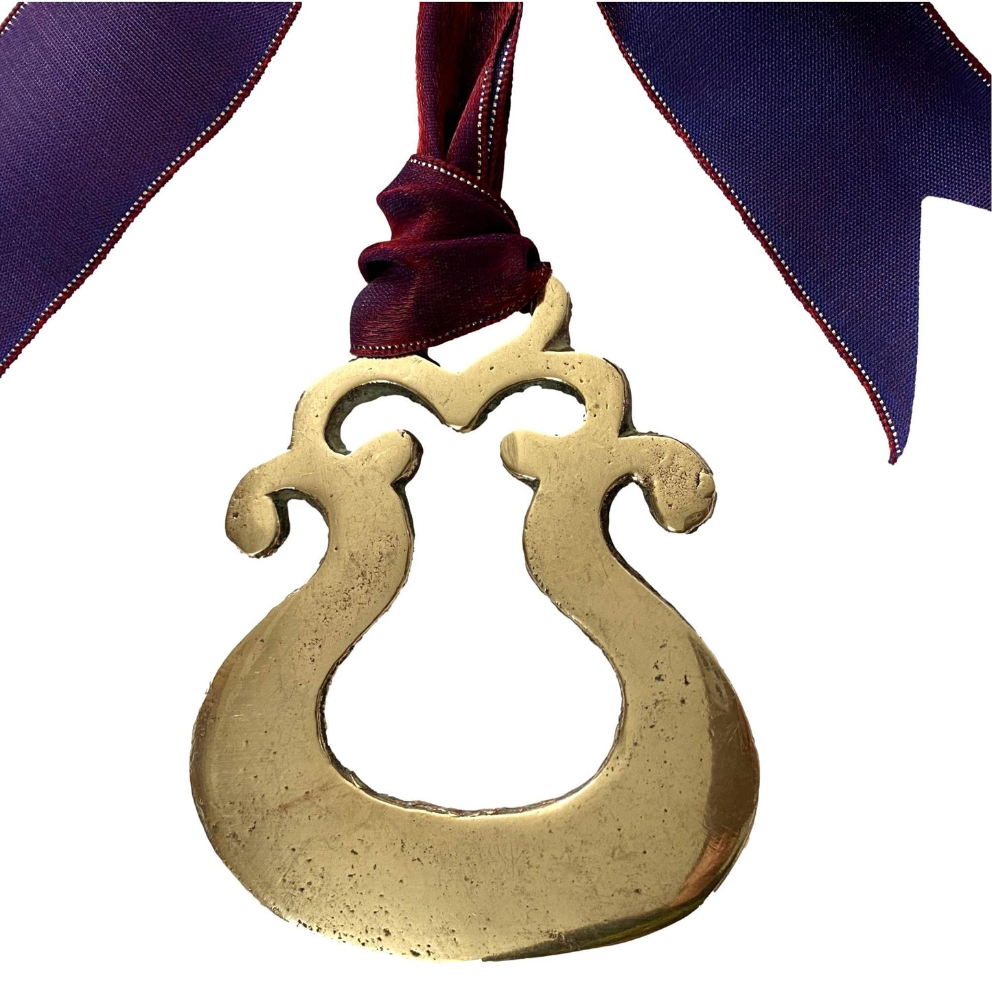Antique English Horse Brass Christmas Ornament