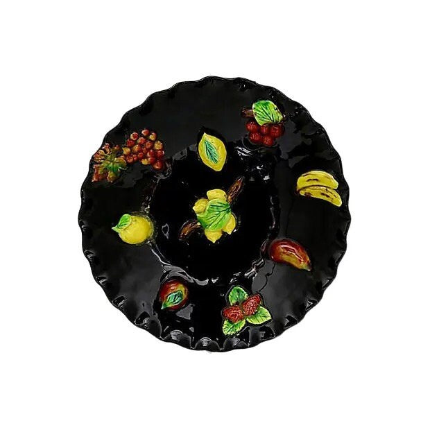 Midcentury French Trompe l'Oeil Wall Plate