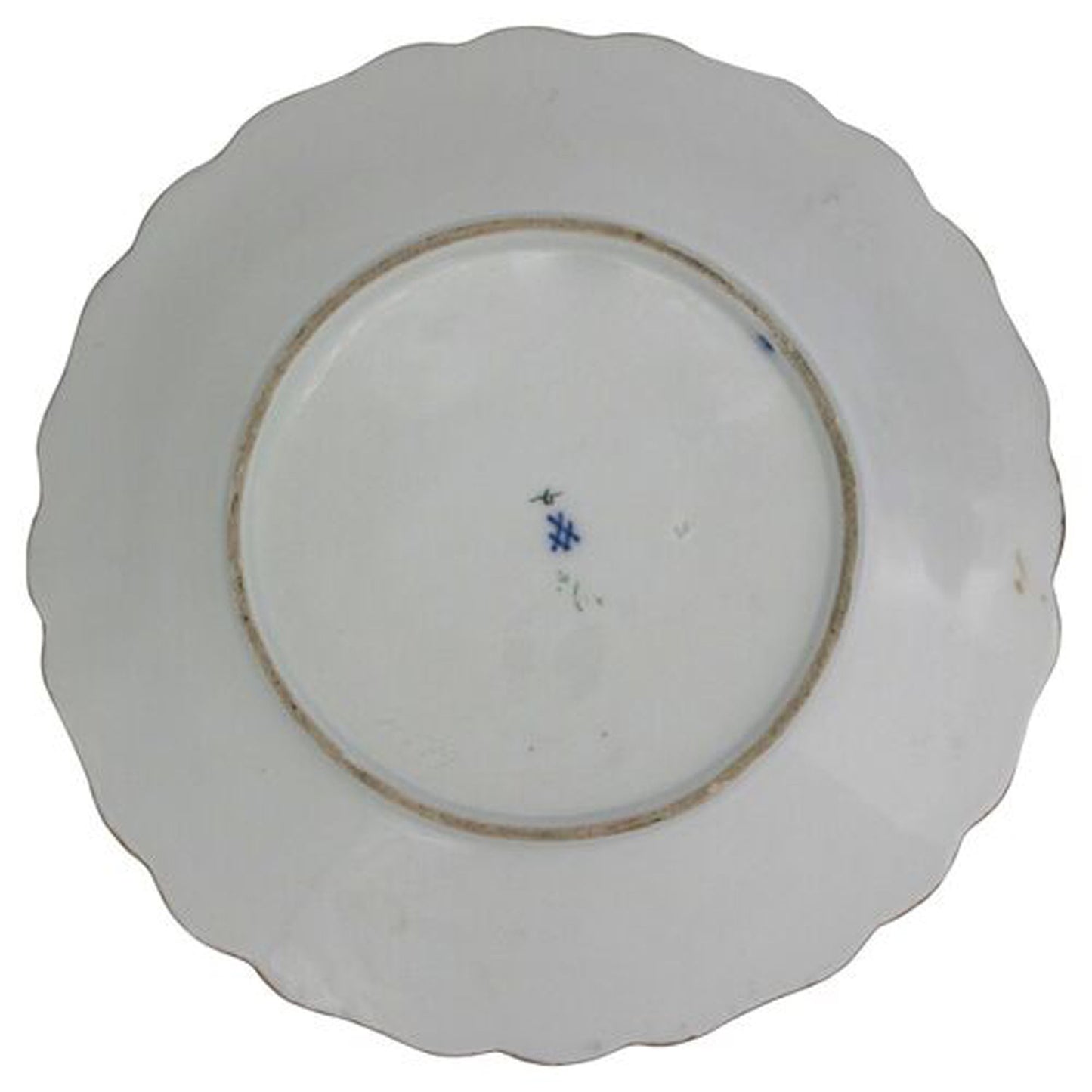 19th Century  Hand-Painted Gilded Meissen Decorative Plate