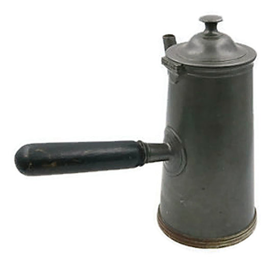 Antique English Pewter Chocolate Pot