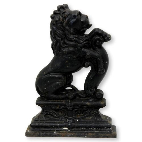 Georgian English Cast Iron Lion Doorstop