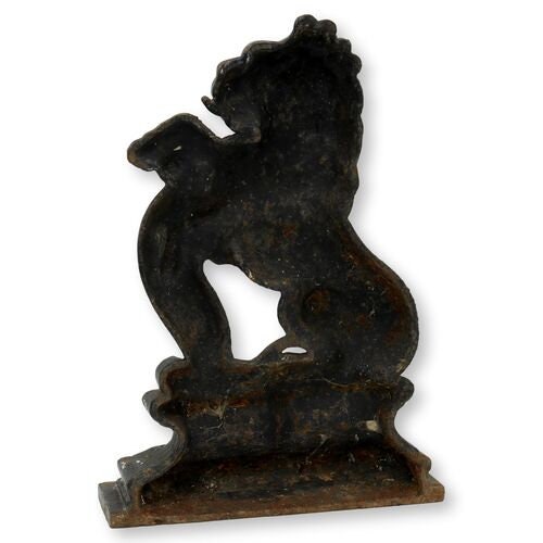 Antique Georgian Cast Iron Lion Doorstop